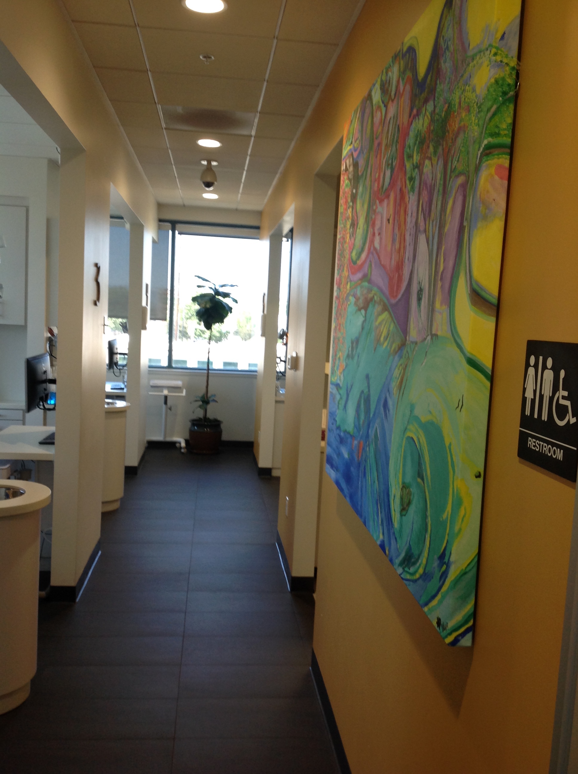 after stage of interior dentist building